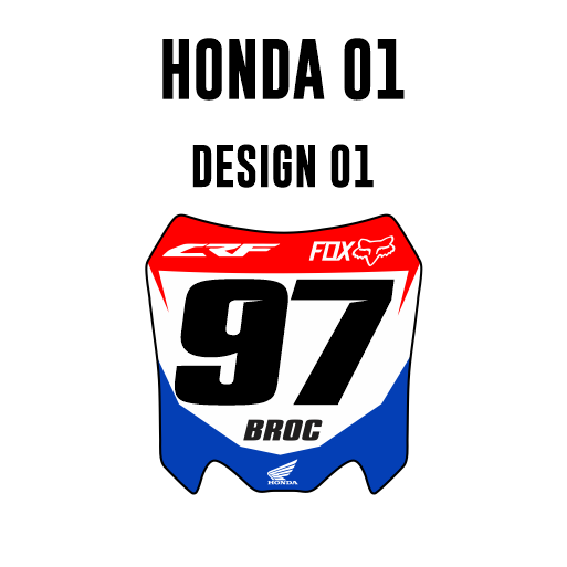 Mini Plate Stickers - Honda 01
