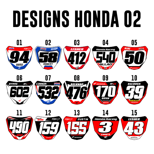 Mini Plate Stickers - Honda 02