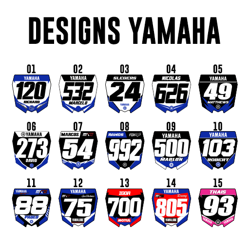 Mini Plate Stickers - Yamaha