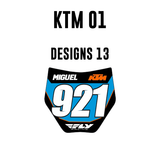 Mini Plate Stickers - KTM 01