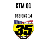 Mini Plate Stickers - KTM 01