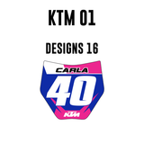 Mini Plate Stickers - KTM 01