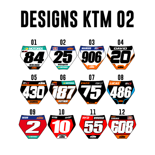 Mini Plate Stickers - KTM 02