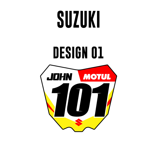 Mini Plate Stickers - Suzuki